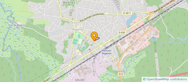 localisation de l'entreprise SARL LARTIGUE FRERES  BIGANOS