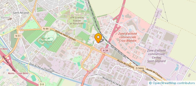 localisation de l'entreprise SARL LARUE à REIMS
