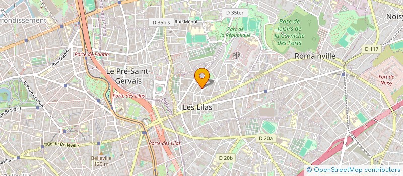 localisation de l'entreprise SARL LAS FAUBOURG à LES LILAS