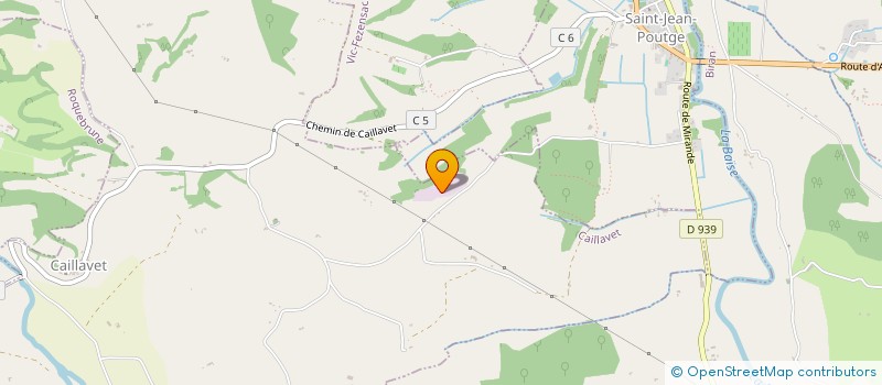 localisation de l'entreprise SARL LASBATS TRANSPORT  CASTILLON-DEBATS