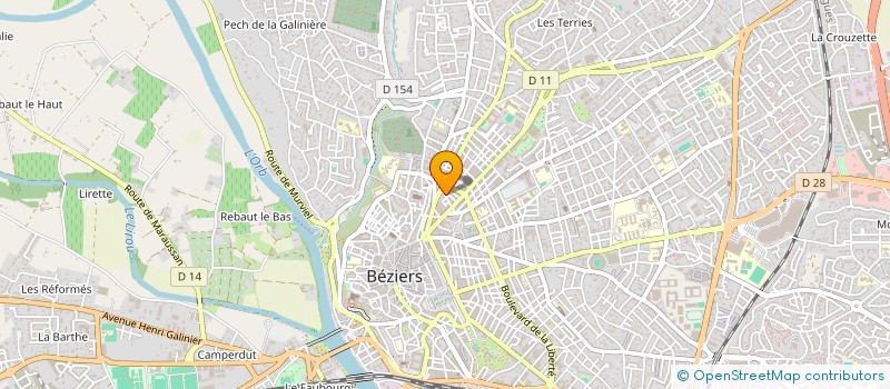 localisation de l'entreprise SARL LASER MELODIES à BEZIERS