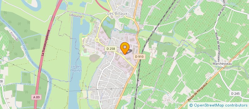 localisation de l'entreprise SARL LASER ONE  LIBOURNE