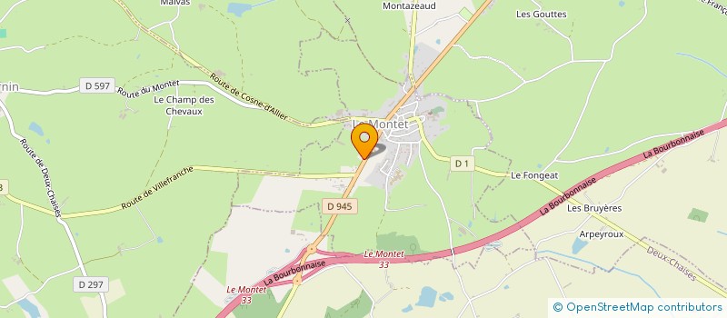 localisation de l'entreprise SARL LATOUR  DEUX-CHAISES