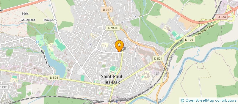 localisation de l'entreprise SARL LATRY ENTREPRISE BATIMENT  SAINT-PAUL-LES-DAX