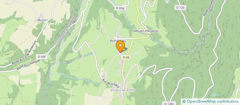 localisation de l'entreprise SARL LAUDA  ARVIERE-EN-VALROMEY