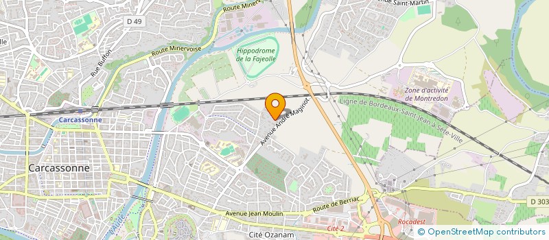 localisation de l'entreprise SARL LAUDIMMO  CARCASSONNE