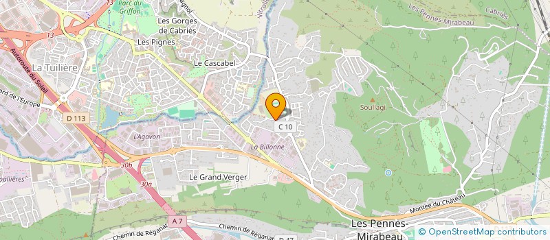 localisation de l'entreprise SARL LAUGIER ET FILS à LES PENNES-MIRABEAU