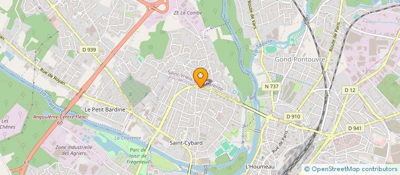 localisation de l'entreprise SARL LAUGUI à ANGOULEME