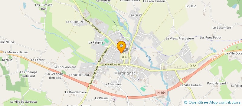 localisation de l'entreprise SARL LAUNAY AMPM à MERDRIGNAC