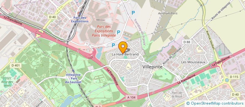 localisation de l'entreprise SARL LAUR'ELEC à VILLEPINTE