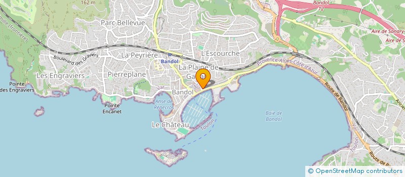 localisation de l'entreprise SARL LAURA  BANDOL