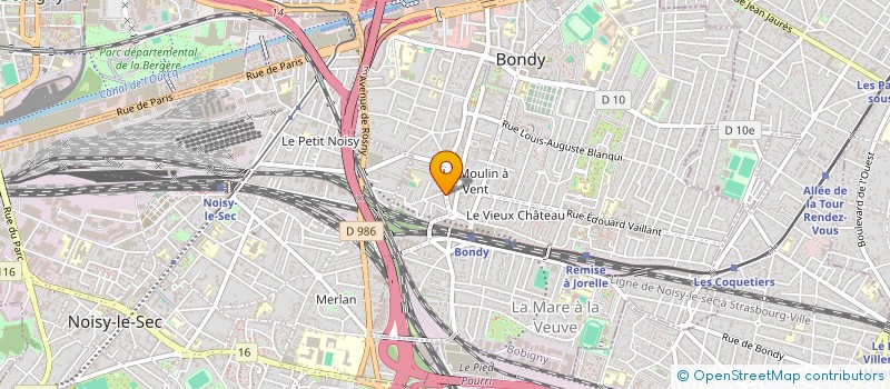 localisation de l'entreprise SARL LAURA  BONDY