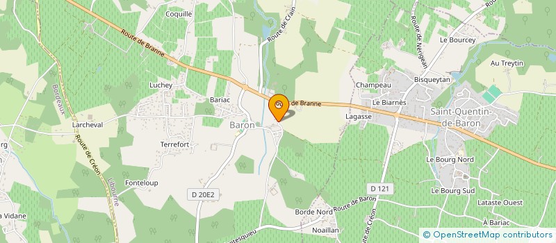 localisation de l'entreprise SARL LAURA  BARON