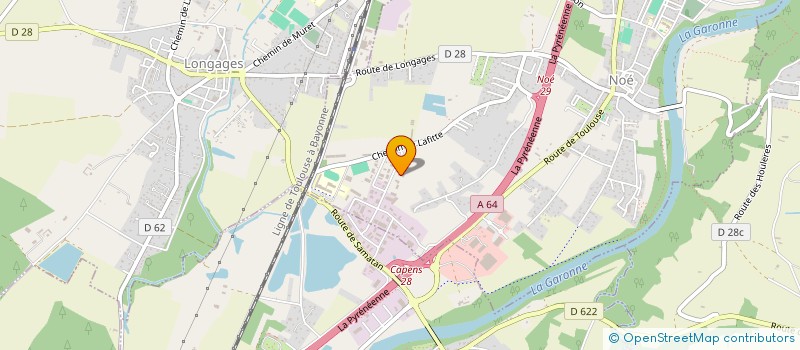 localisation de l'entreprise SARL LAURAGAIS MENUISERIE  NOE