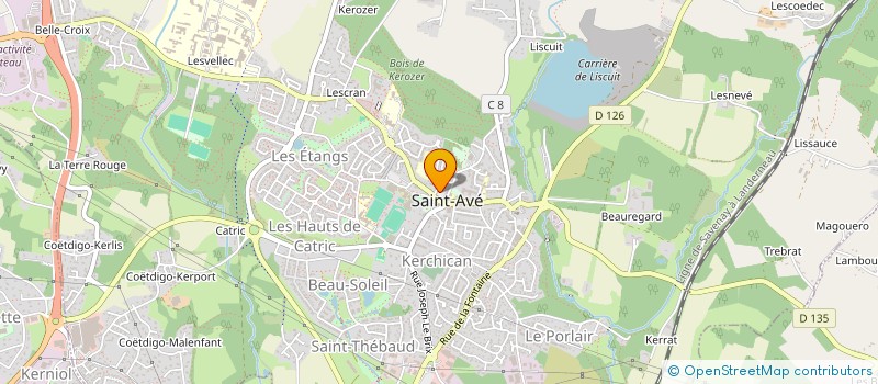 localisation de l'entreprise SARL LAURENCE OGER  SAINT-AVE