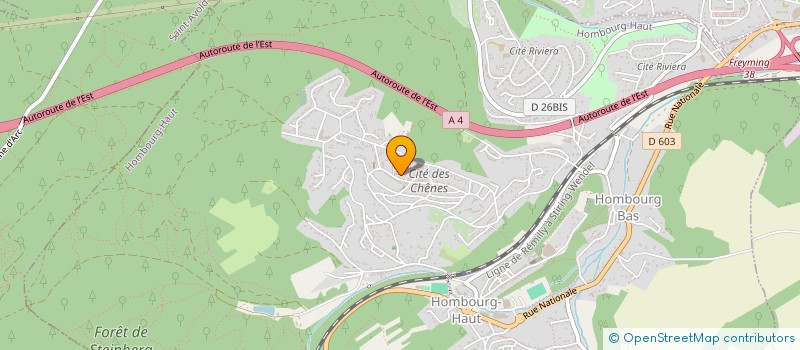 localisation de l'entreprise SARL LAURENT  HOMBOURG-HAUT