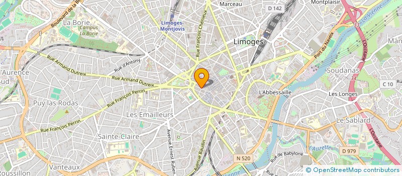 localisation de l'entreprise SARL LAURENT DUMAZEAU à LIMOGES