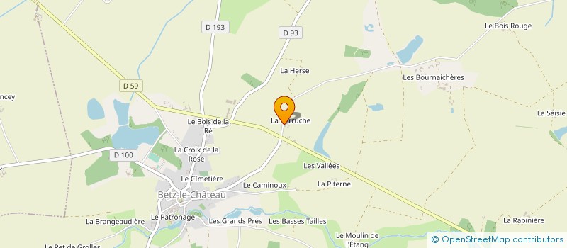 localisation de l'entreprise SARL LAURENT GALLAND  BETZ-LE-CHATEAU