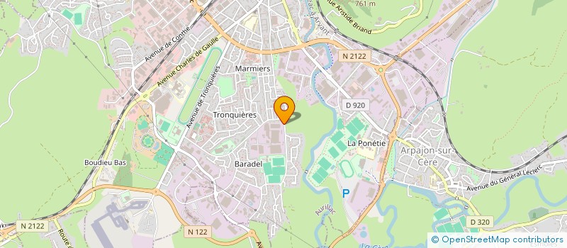 localisation de l'entreprise SARL LAURENT HOSTIER à AURILLAC