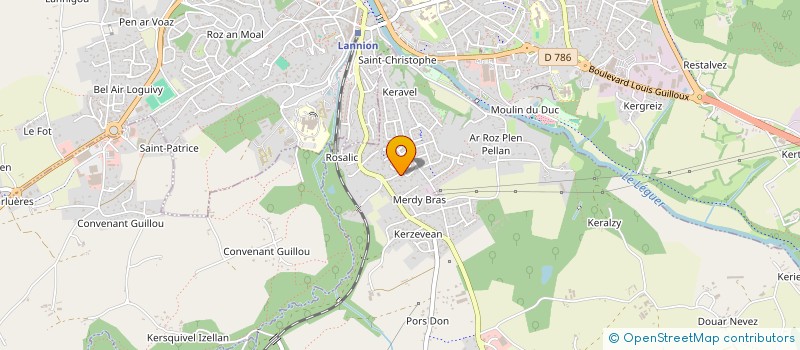 localisation de l'entreprise SARL LAURENT LAUNAY à LANNION