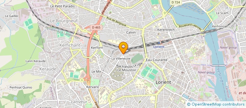 localisation de l'entreprise SARL LAURENT MARTIN à LORIENT