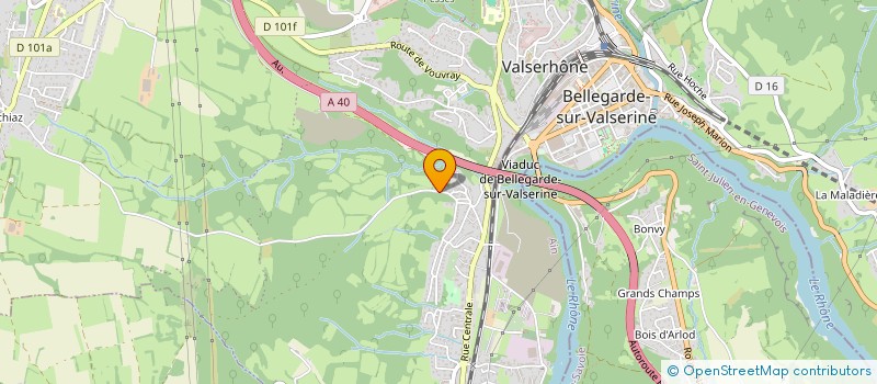 localisation de l'entreprise SARL LAURENT MENUISERIE CHARPENTE à VALSERHONE