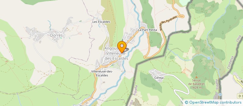 localisation de l'entreprise SARL LAURENT PAULIN  ANGOUSTRINE-VILLENEUVE-DES-ESCALDES