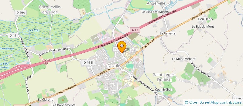 localisation de l'entreprise SARL LAURENT PETITPAS ENTREPRISE DE COUVERTURE ZINGUERIE  DOZULE