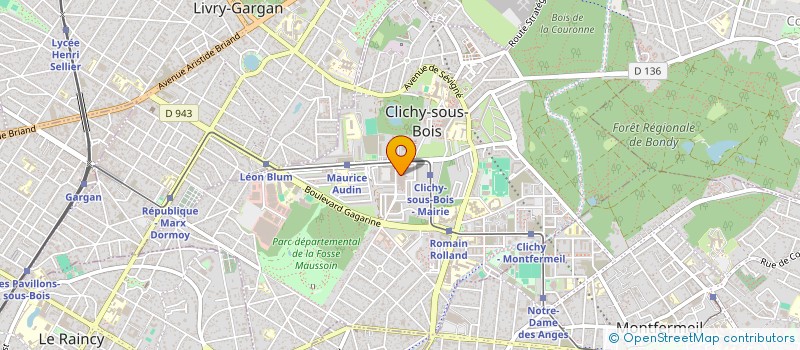localisation de l'entreprise SARL LAURENT REDAN à CLICHY-SOUS-BOIS