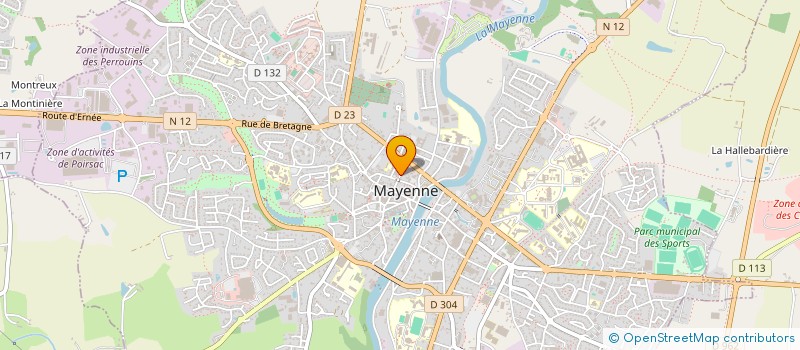 localisation de l'entreprise SARL LAURENT REGIS  MAYENNE