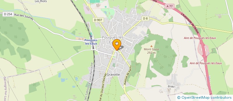 localisation de l'entreprise SARL LAURIE  POUGUES-LES-EAUX