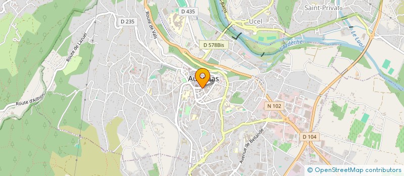 localisation de l'entreprise SARL LAURISA à AUBENAS