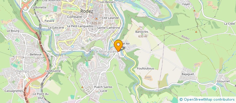 localisation de l'entreprise SARL LAURY CONSTRUCTIONS  LE MONASTERE