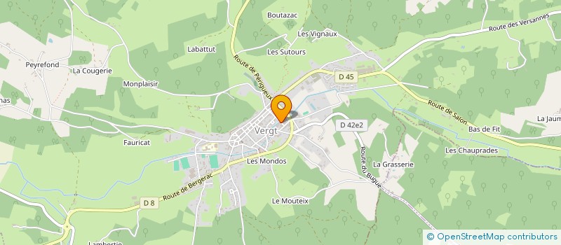 localisation de l'entreprise SARL LAUTERIE - FAURE  VERGT