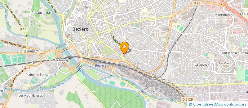 localisation de l'entreprise SARL LAUZE & FILS à BEZIERS