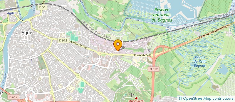 localisation de l'entreprise SARL LAV'BLANC à AGDE