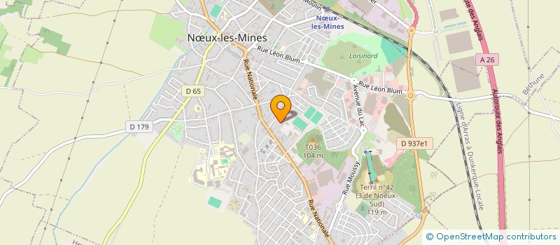 localisation de l'entreprise SARL LAV O JET à NŒUX-LES-MINES