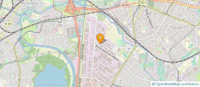 localisation de l'entreprise SARL LAVAGE DE LA PLAINE  STRASBOURG