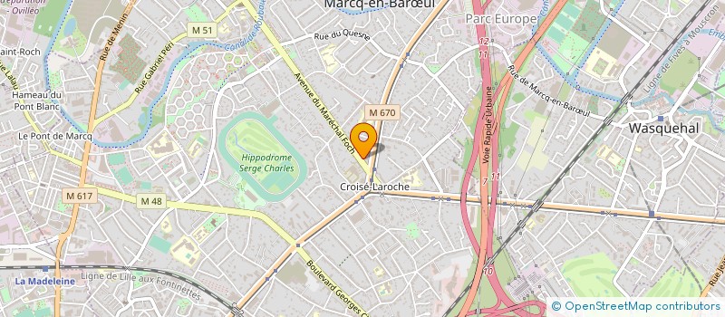 localisation de l'entreprise SARL LAVALLARD à MARCQ-EN-BARŒUL
