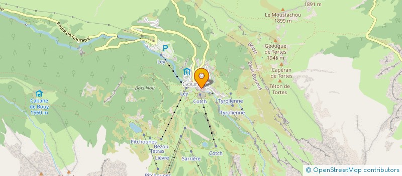 localisation de l'entreprise SARL LAVEDAN  EAUX-BONNES