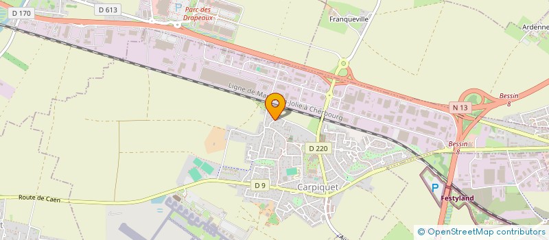 localisation de l'entreprise SARL LAVERAN TRAITEUR  CARPIQUET