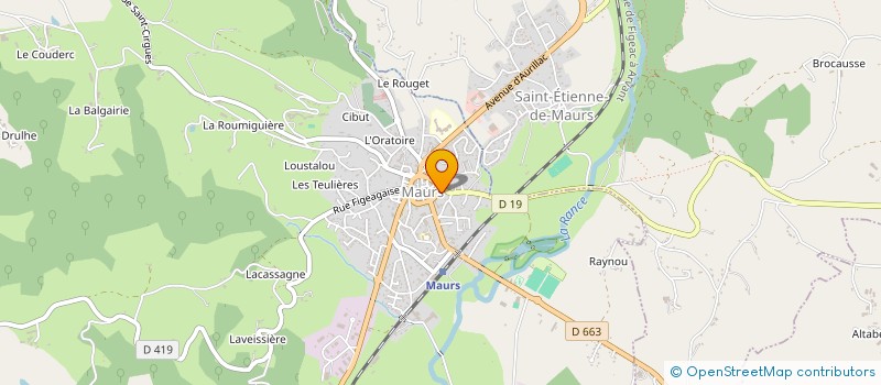 localisation de l'entreprise SARL LAVERGNE GILLES à MAURS