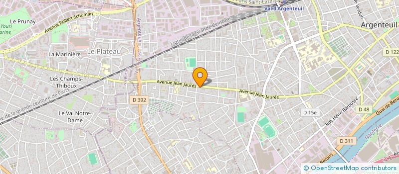 localisation de l'entreprise SARL LAVERIE JAURES à ARGENTEUIL