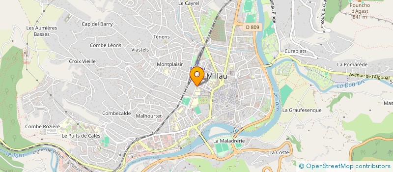 localisation de l'entreprise SARL LAVERIE LIBRE SERVICE JEAN MOULIN à MILLAU