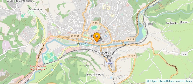 localisation de l'entreprise SARL LAVERIE SERVICES à FIGEAC