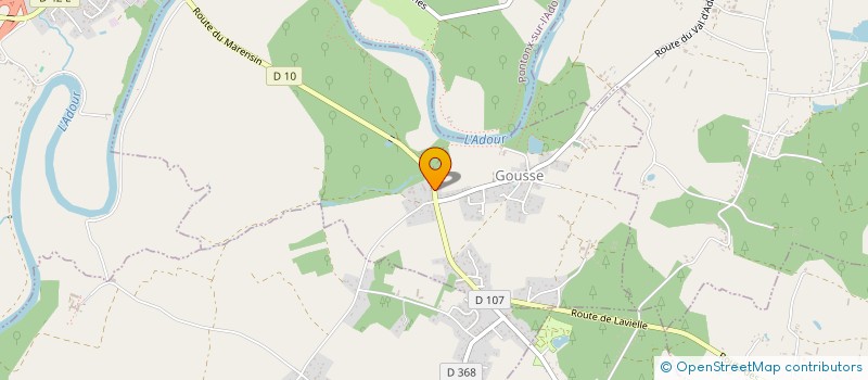 localisation de l'entreprise SARL LAVIE  GOUSSE