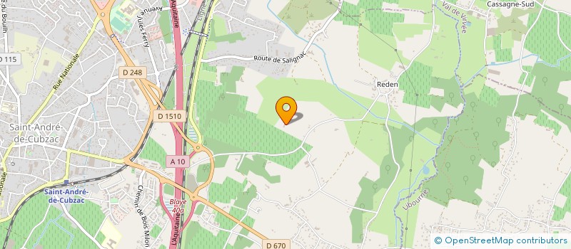 localisation de l'entreprise SARL LAVIERO  SAINT-ANDRE-DE-CUBZAC