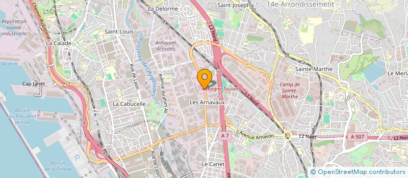 localisation de l'entreprise SARL LAVOJET à MARSEILLE