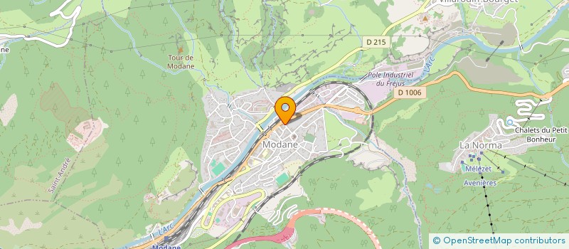 localisation de l'entreprise SARL LAZIER MENUISERIE EBENISTERIE à MODANE