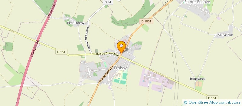 localisation de l'entreprise SARL LB2  FROISSY